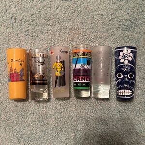 Set of 6 shot glasses - NEW